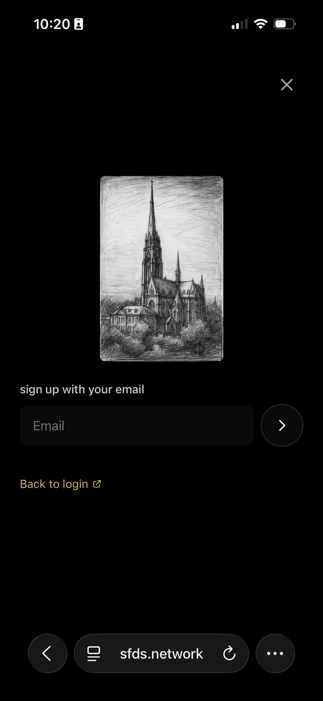 Login flow on mobile (1 of 6)