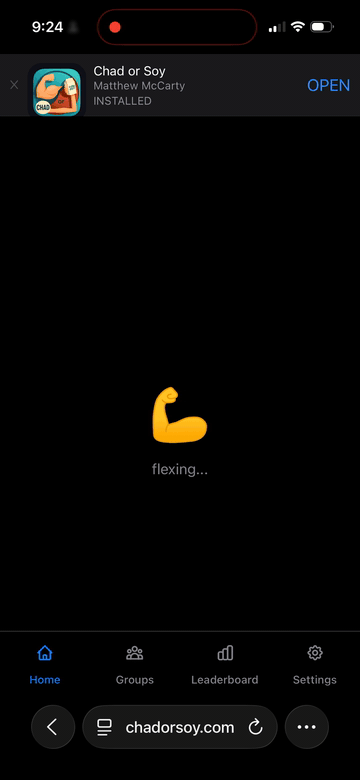 Chad or Soy web app demo